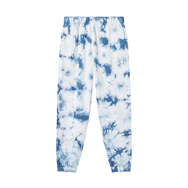 Crystal Blue Women\'s Playboy Rabbit Head Oversized Joggers | PLBY-592753