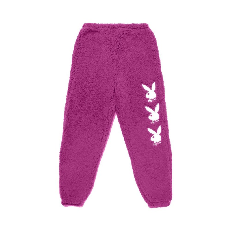 Deep Orchid Women\'s Playboy Sports Club Joggers | PLBY-592752