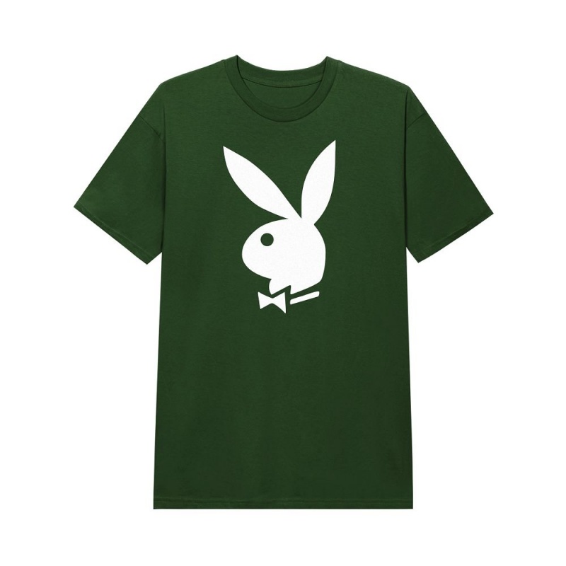 Forest Men\'s Playboy Classic Rabbit Head T-shirts | PLBY-593111