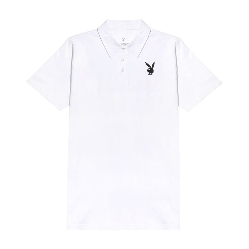 Gray Men's Playboy Classic Rabbit Head T-shirts | PLBY-593266