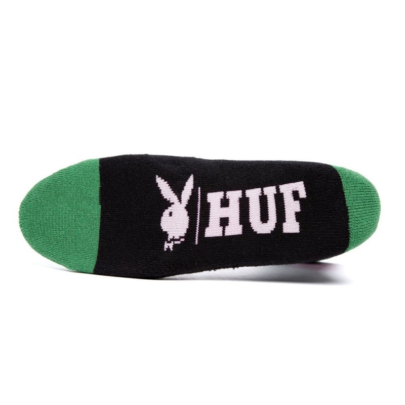 Green Men's Playboy x HUF Rabbit Head Crew Accessories | PLBY-592926