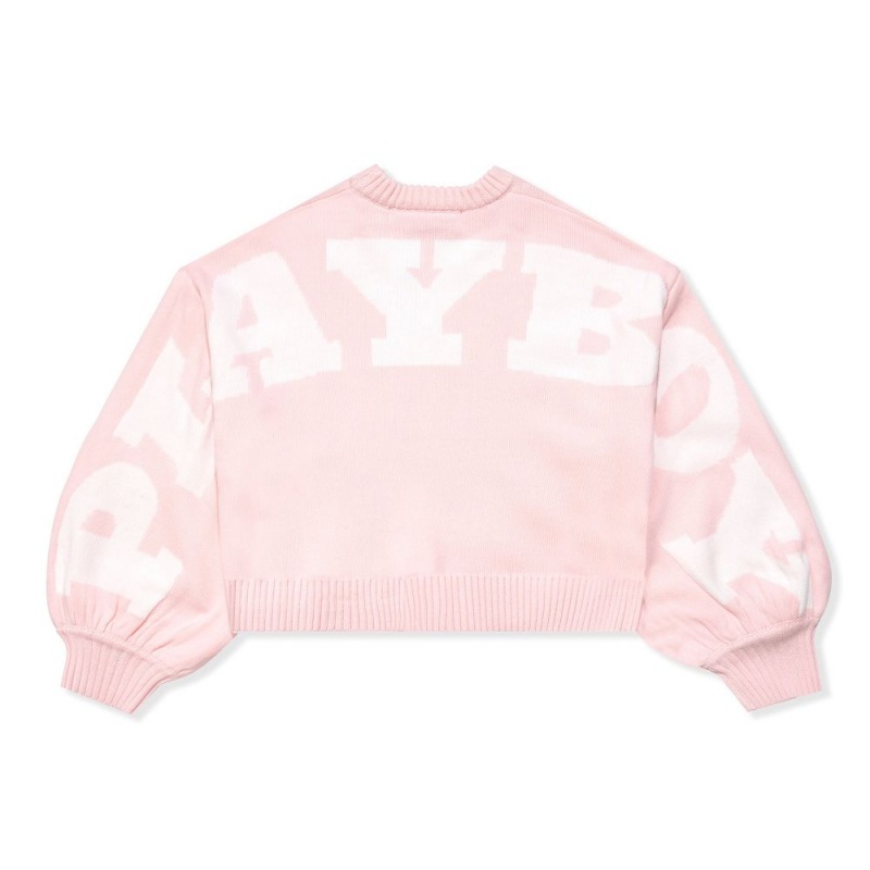 Green Women's Playboy Beaded Rainbow Crewnecks | PLBY-592862