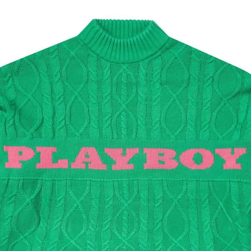 Green Women's Playboy The Flare Jean Light Wash Jackets | PLBY-592870