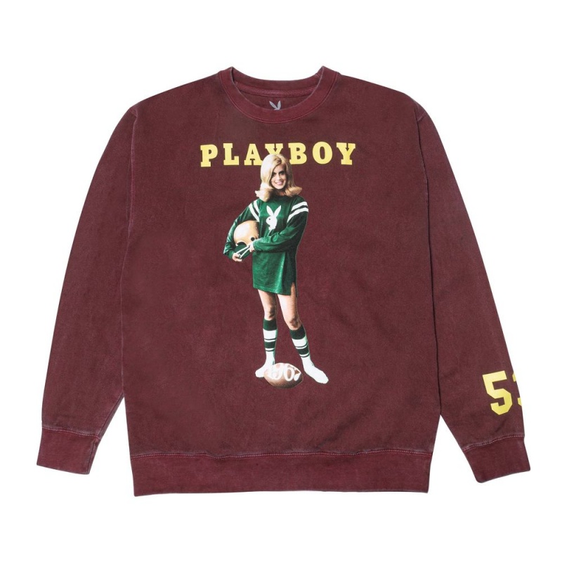 Grey Men's Playboy September 1967 Cover Crewnecks | PLBY-593104