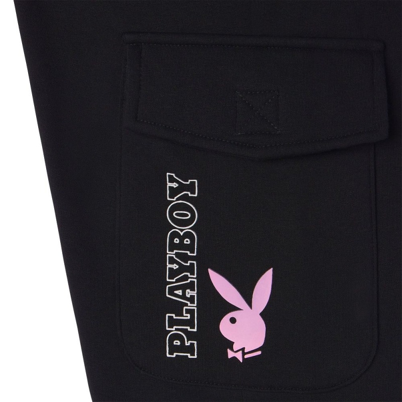 Grey Women's Playboy The Cover Collage Joggers | PLBY-592766