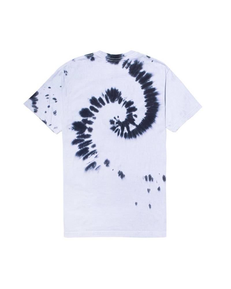 Greyscale Men's Playboy x Color Bars Spiral Tie-Dye T-shirts | PLBY-593253