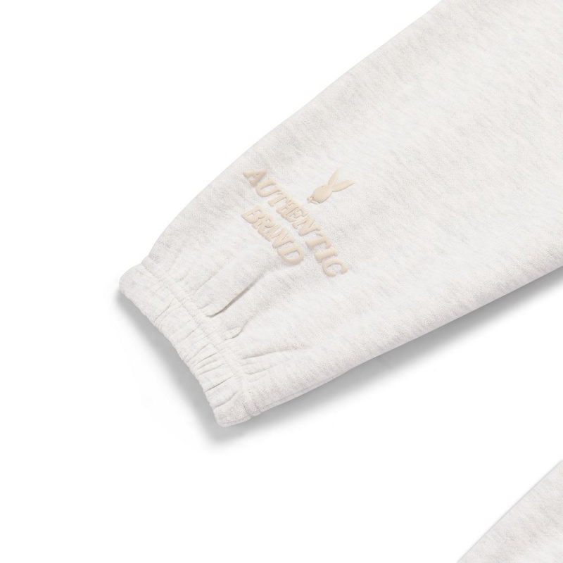 Heathered Oatmeal Women's Playboy Cowgirl - 6pcs Set Joggers | PLBY-592791