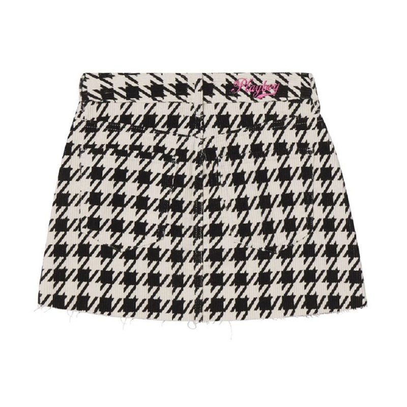 Houndstooth Women's Playboy The March 1975 Cover Scoop Neck Joggers | PLBY-592740