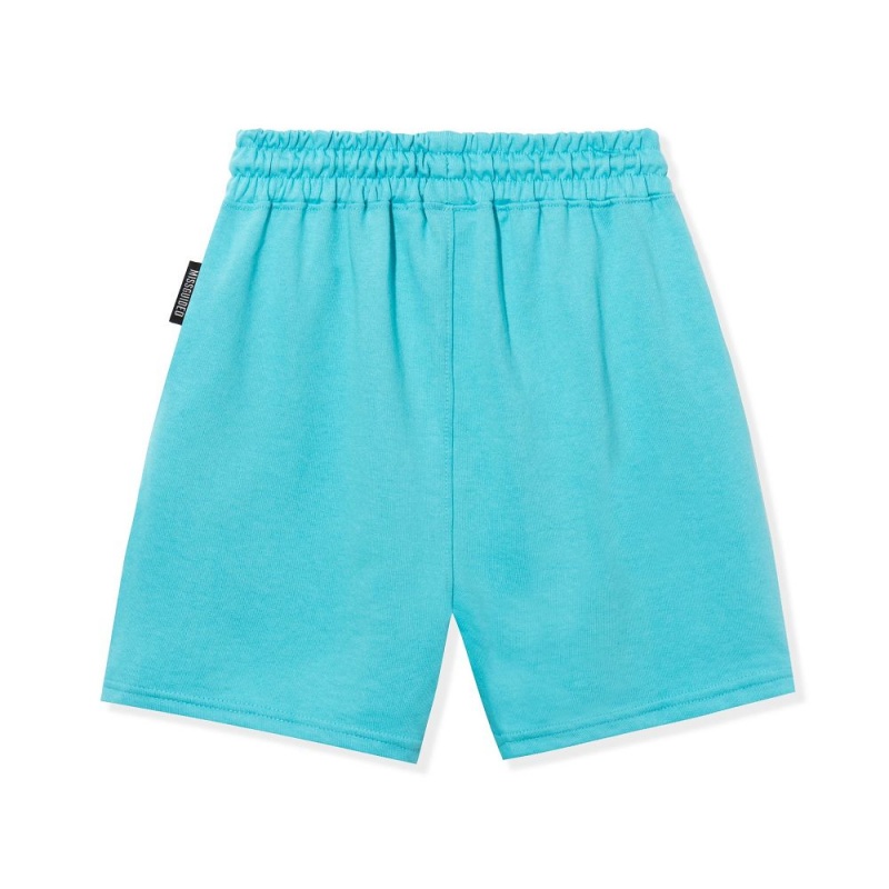 Light Blue Women's Playboy The Icon Shimmer Shorts | PLBY-592759
