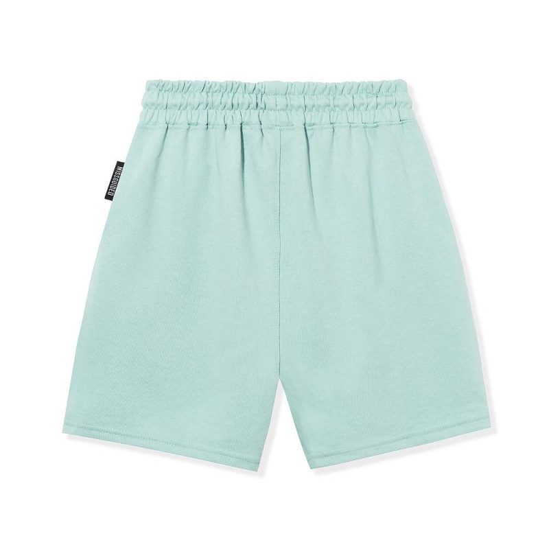 Light Blue Women's Playboy The Icon Shimmer Shorts | PLBY-592759