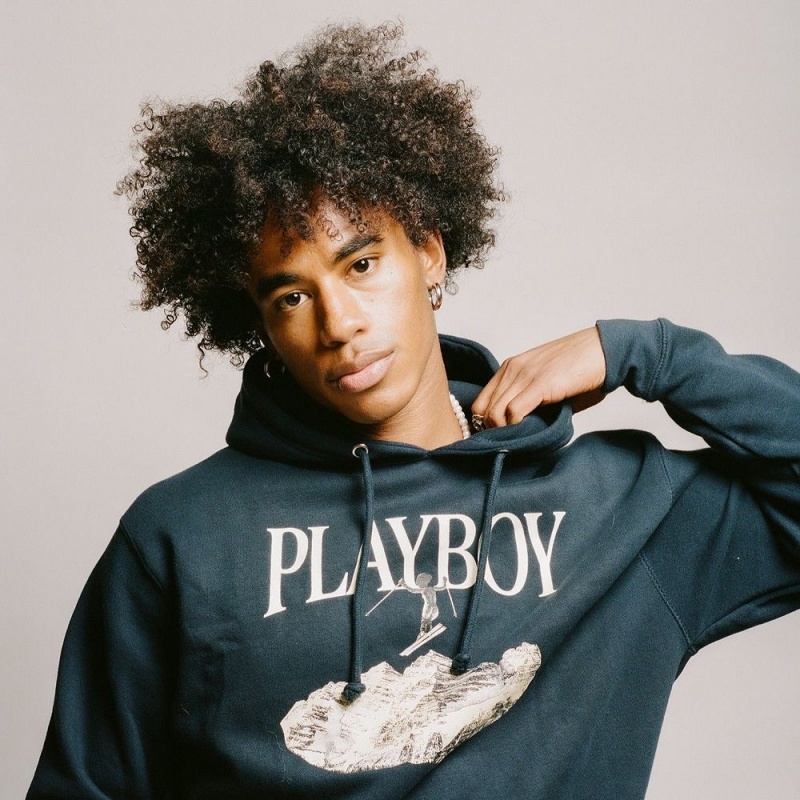 Maroon Men's Playboy Ski feat. Holly Cook from Girls of Winter 1984 Hoodies | PLBY-593052