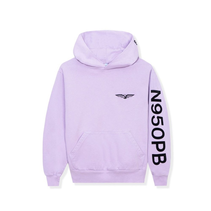 Mauve Men's Playboy Aviation Wings N950PB Hoodies | PLBY-593071