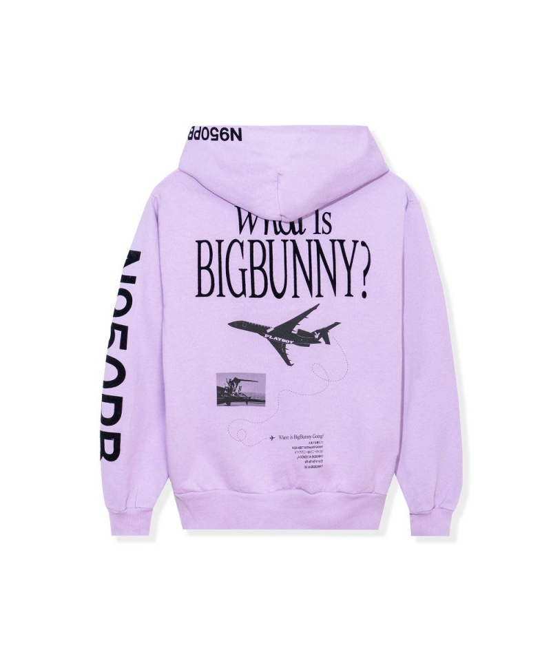 Mauve Men's Playboy Aviation Wings N950PB Hoodies | PLBY-593071