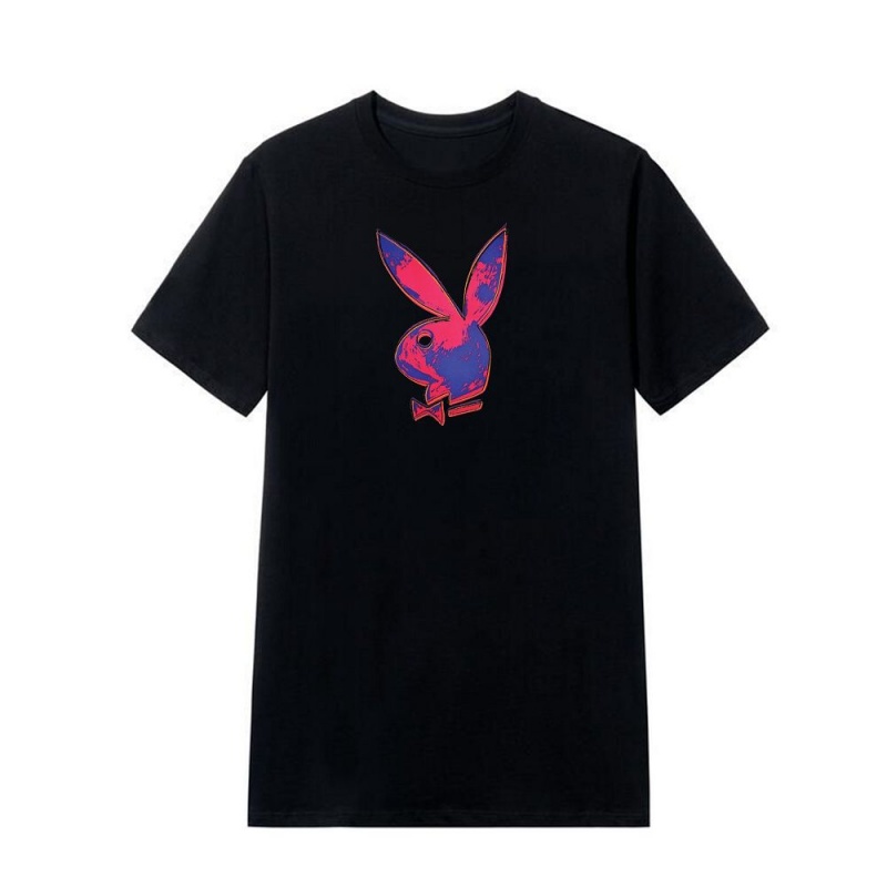 Men\'s Playboy Andy Warhol Bunny T-shirts | PLBY-593140