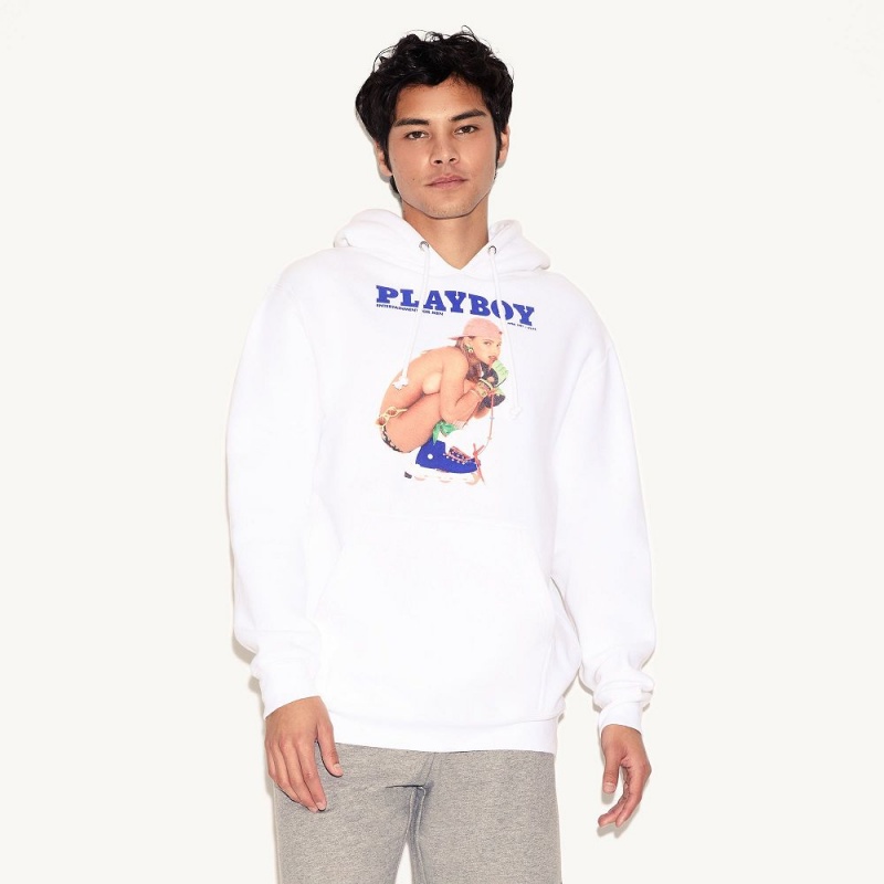 Men's Playboy April 1991 Cover Hoodies | PLBY-593022