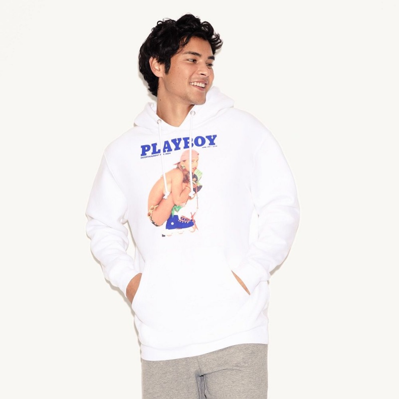 Men's Playboy April 1991 Cover Hoodies | PLBY-593022