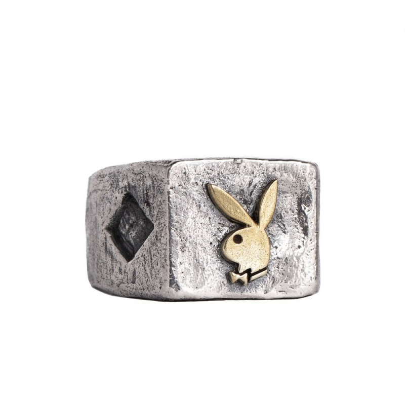 Men's Playboy Bunny Huggie Hoops Jewelry | PLBY-592918