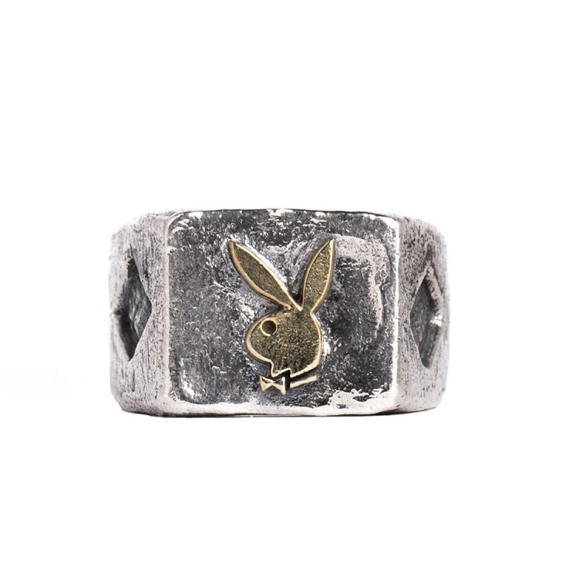 Men\'s Playboy Bunny Huggie Hoops Jewelry | PLBY-592918
