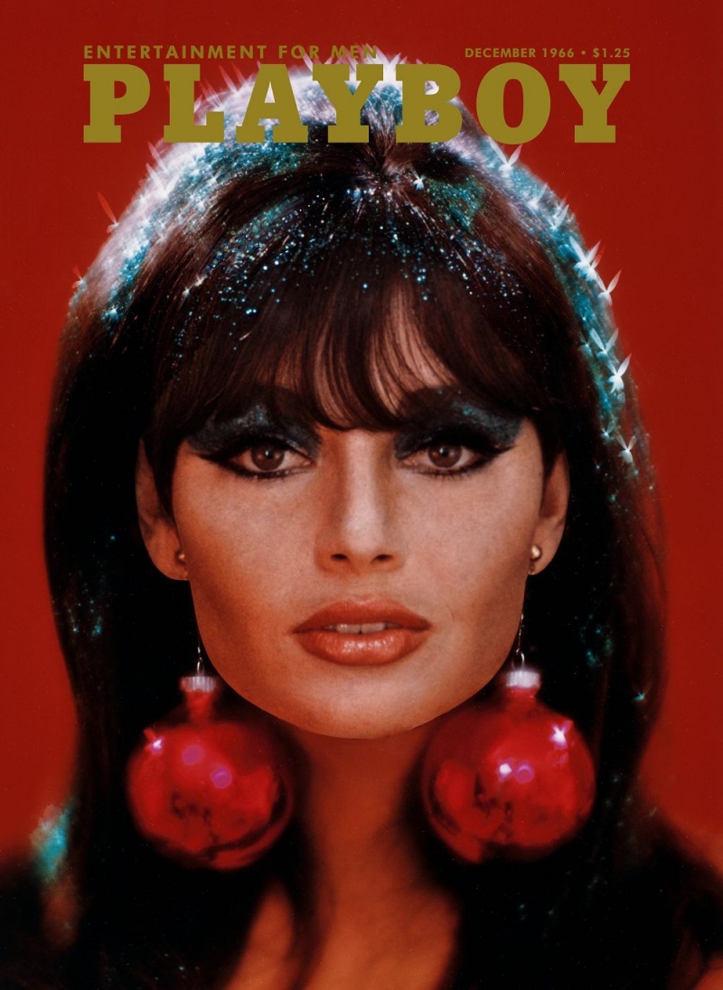Men's Playboy December 1966 Cover T-shirts | PLBY-593229