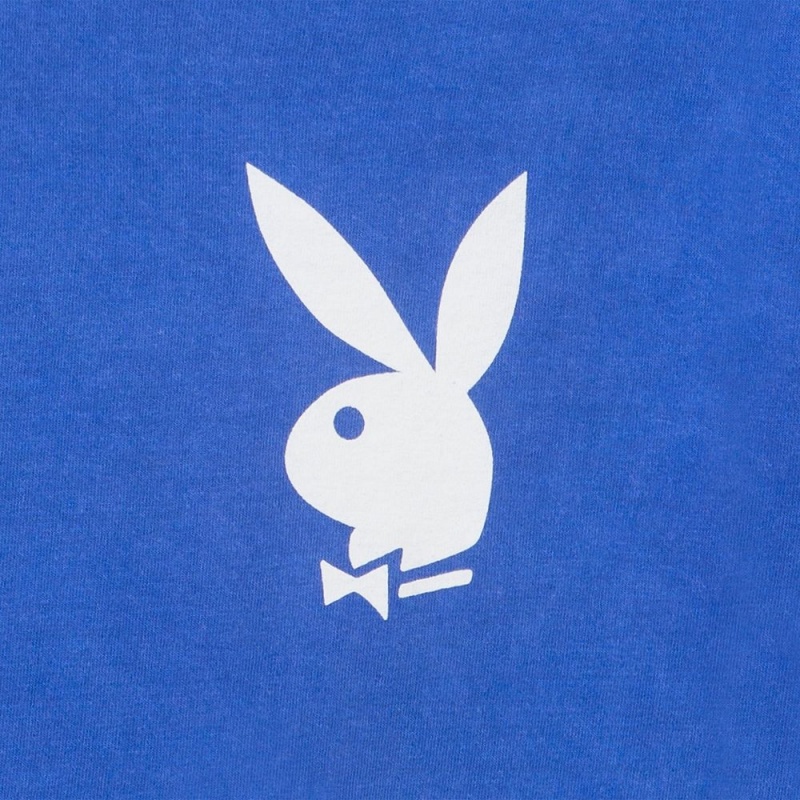 Men's Playboy December 2013 Pigment Washed T-shirts | PLBY-593220