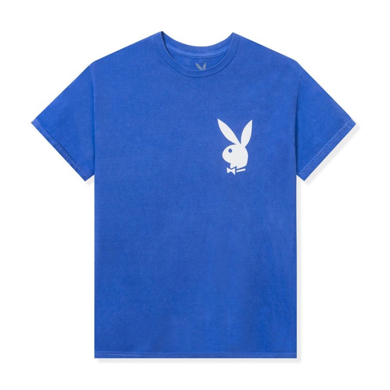 Men's Playboy December 2013 Pigment Washed T-shirts | PLBY-593220
