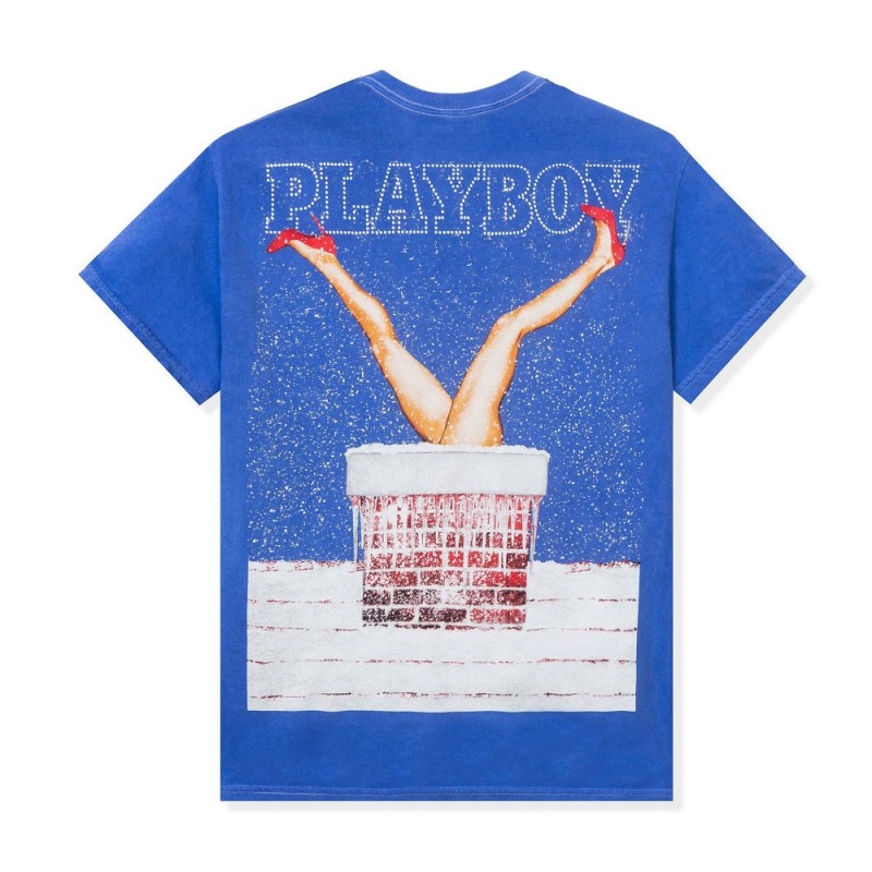 Men\'s Playboy December 2013 Pigment Washed T-shirts | PLBY-593220