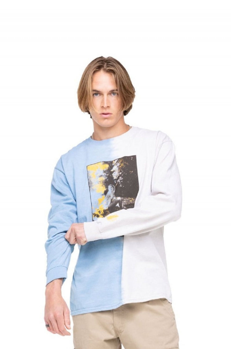 Men's Playboy February 2019 Playmate Megan Moore Dip-Dye Long Sleeve Jackets | PLBY-593089