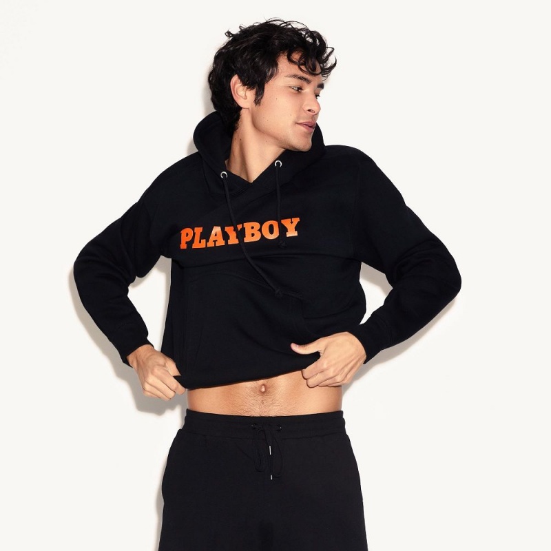 Men's Playboy Fire Starter Hoodies | PLBY-593029