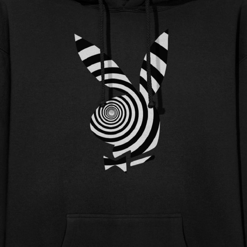 Men's Playboy Hypnotic Rabbit Head Hoodies | PLBY-593032