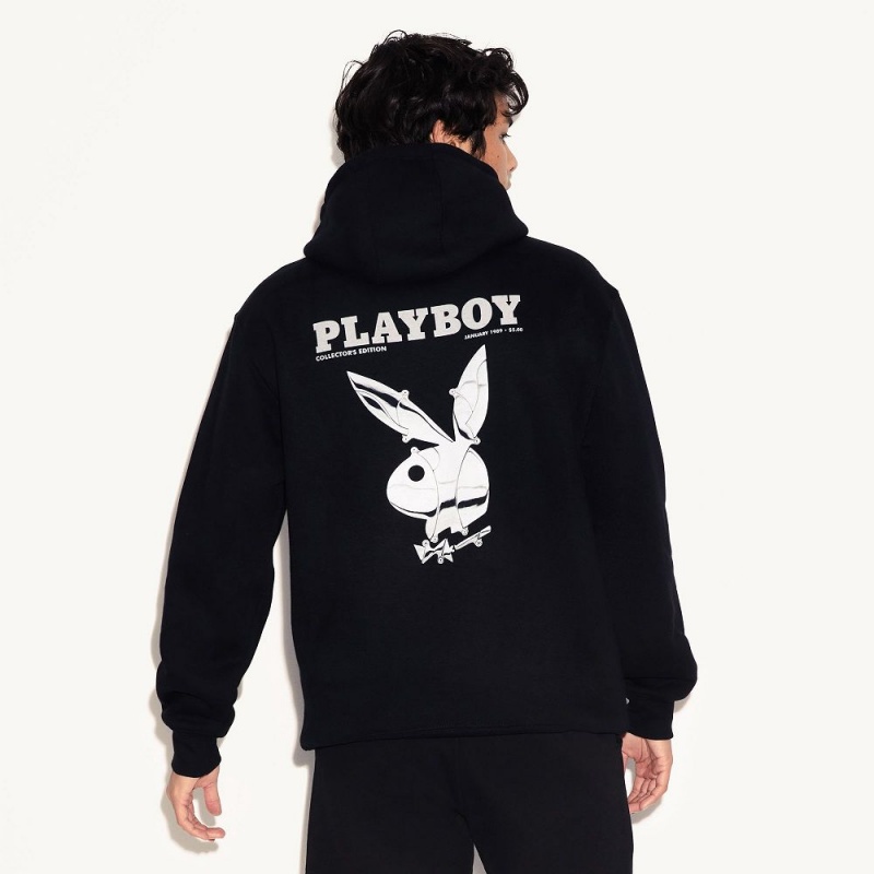 Men's Playboy Jan 1989 Cover Hoodies | PLBY-593034