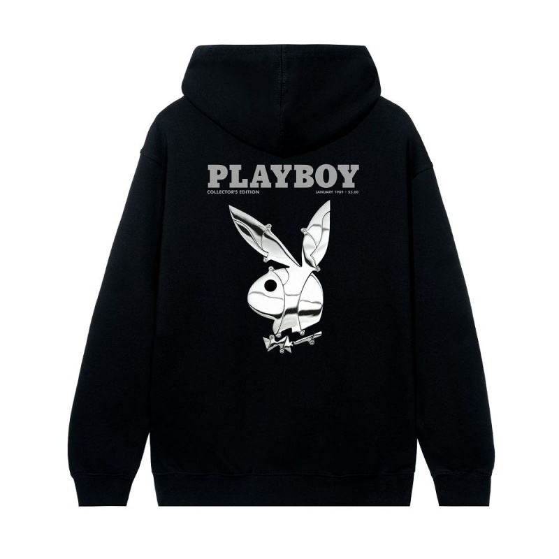 Men\'s Playboy Jan 1989 Cover Hoodies | PLBY-593034