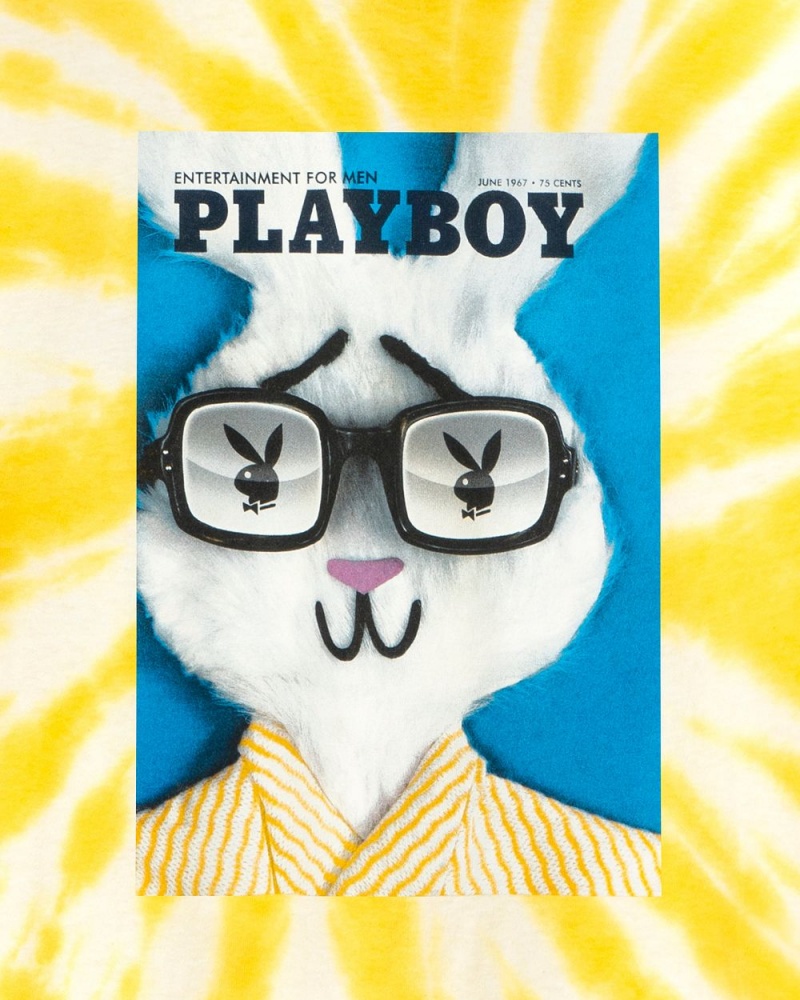 Men's Playboy June 1967 Cover Tie-Dye T-shirts | PLBY-593254