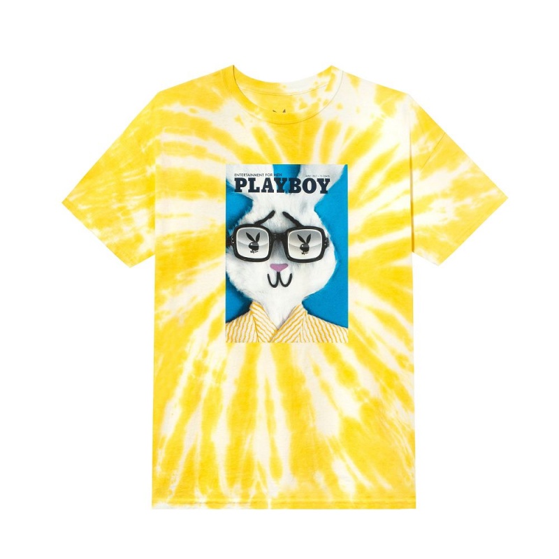 Men\'s Playboy June 1967 Cover Tie-Dye T-shirts | PLBY-593254