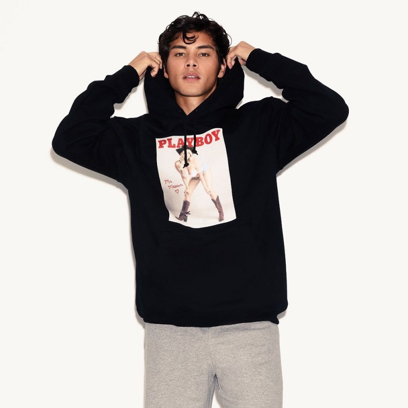 Men's Playboy Mia Malkova Cover Hoodies | PLBY-593042