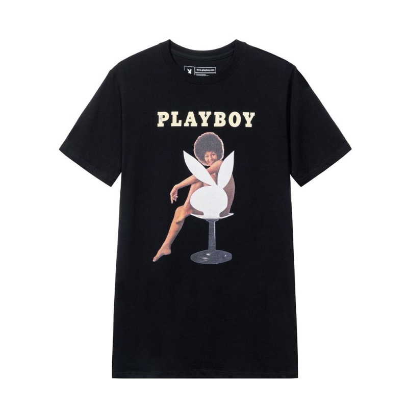 Men\'s Playboy October 1971 Darine Stern Cover T-shirts | PLBY-593173