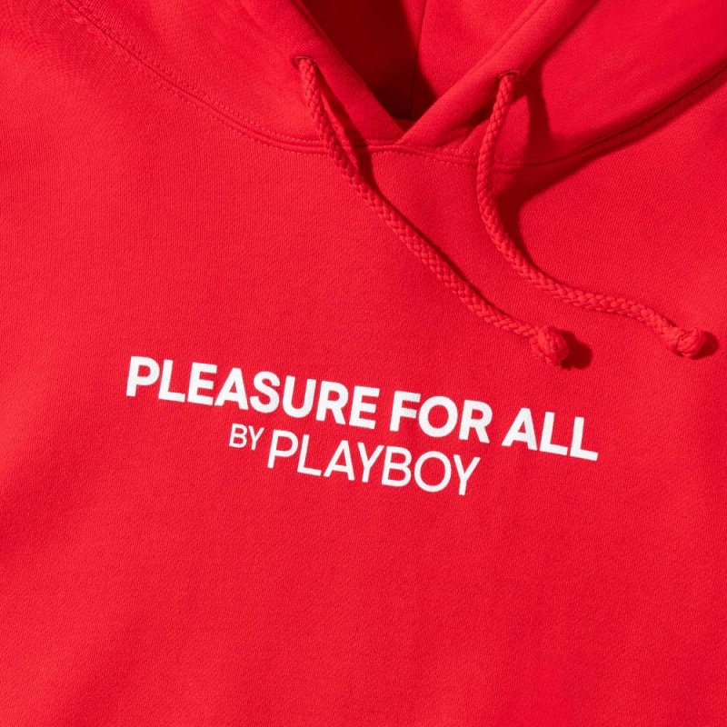 Men's Playboy Pleasure For All Hoodies | PLBY-593107