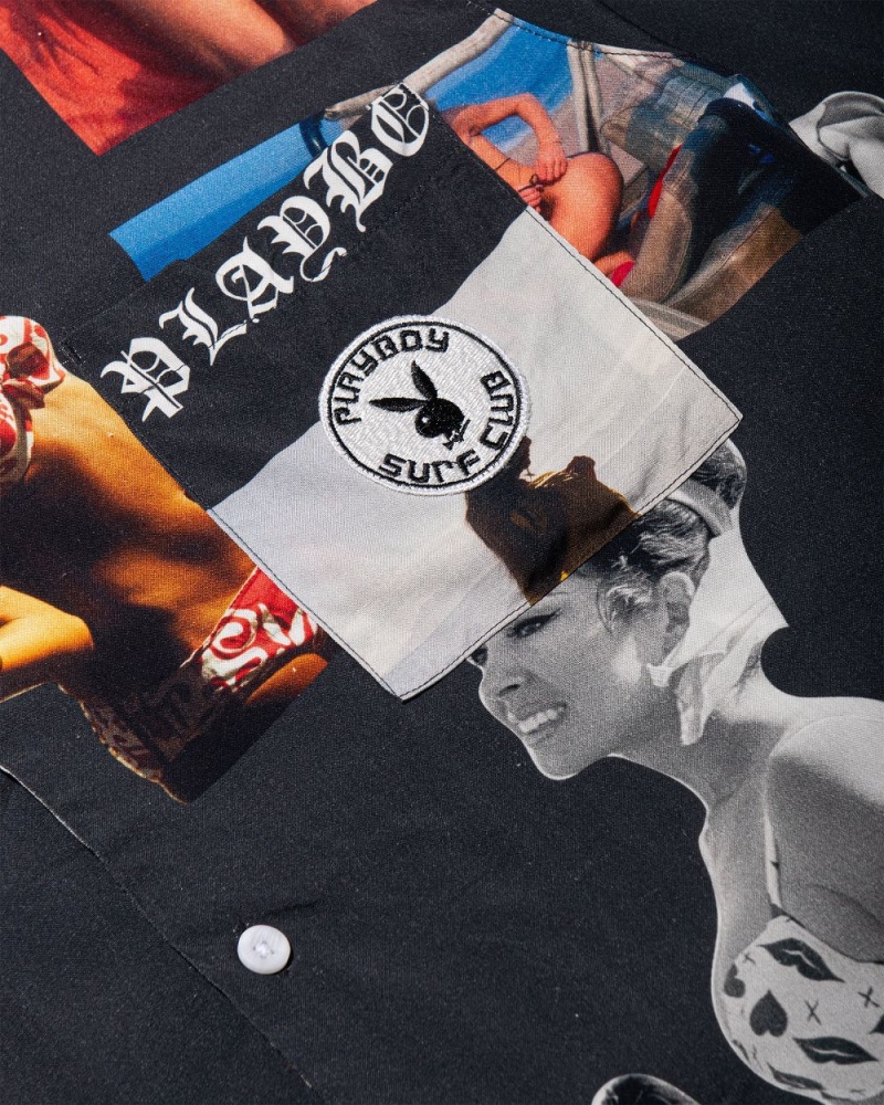 Men's Playboy Sandbar Button Up T-shirts | PLBY-593258