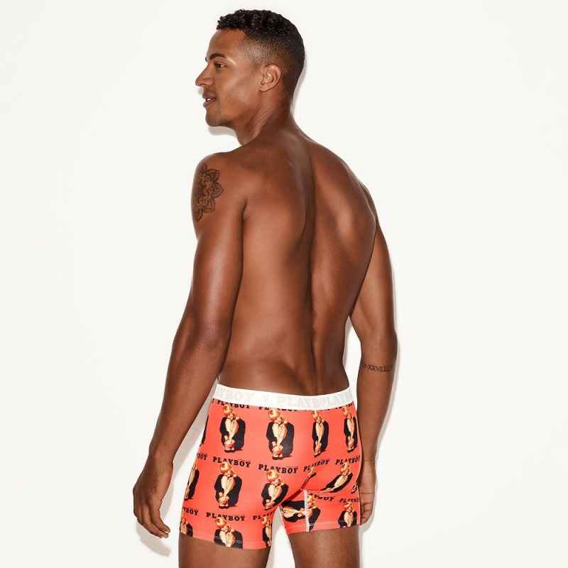 Men's Playboy The October 1966 Cover Boxer Brief Underwear | PLBY-592940