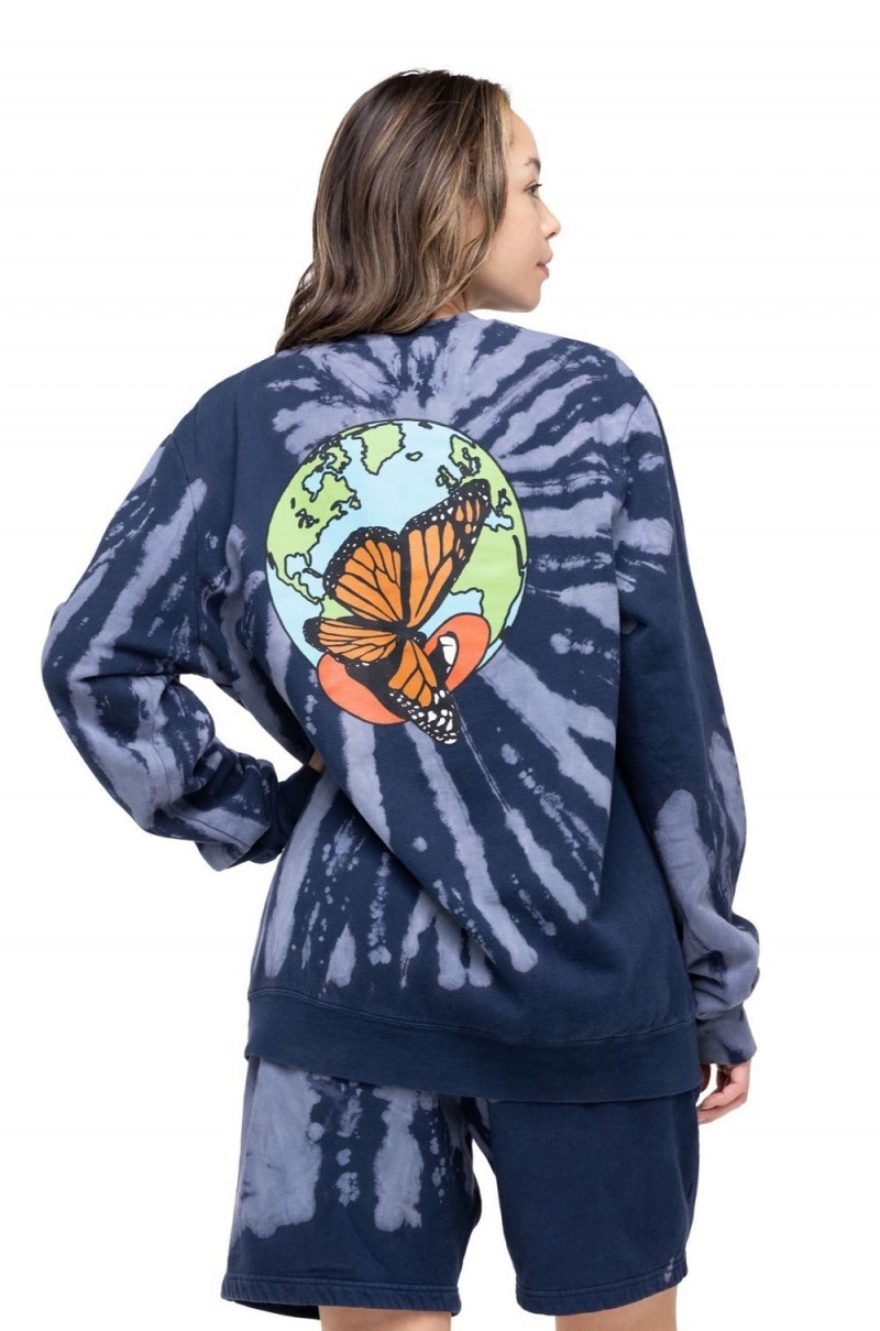 Men's Playboy Tie-Dye Au Naturel Crewnecks | PLBY-593098