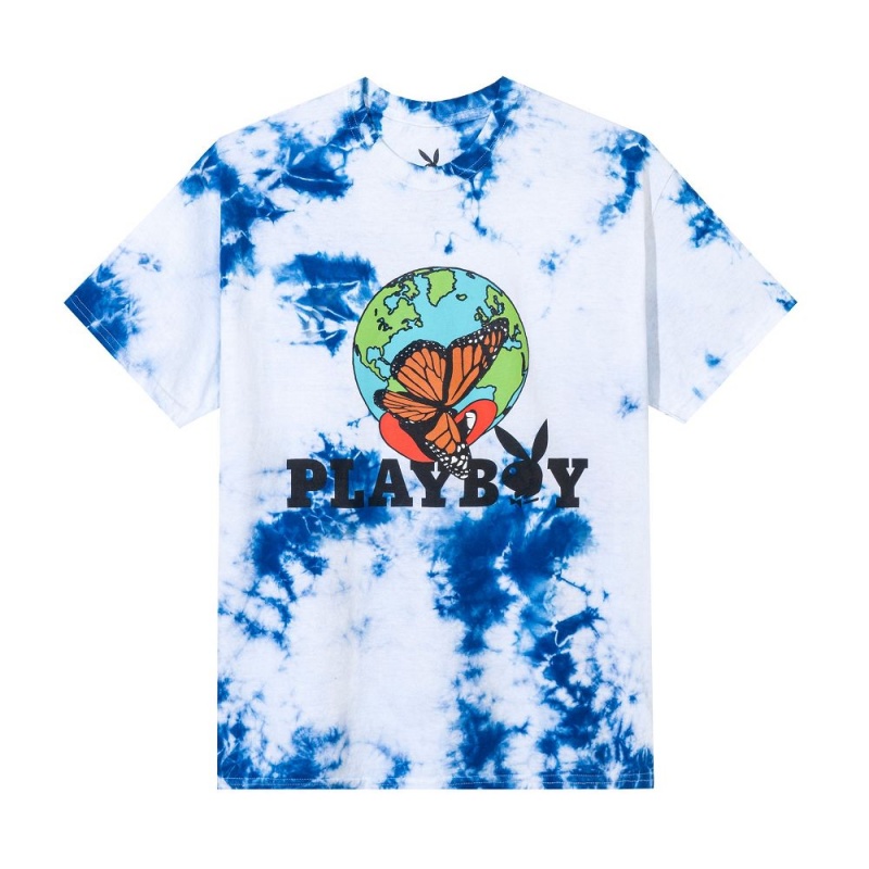 Men\'s Playboy Tie-Dye Au Naturel T-shirts | PLBY-593283