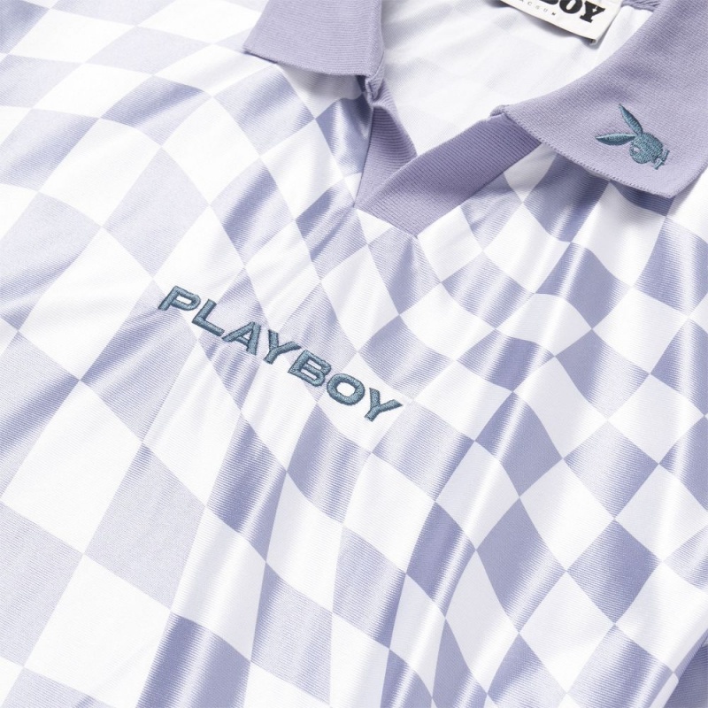Men's Playboy Wavy T-shirts | PLBY-593209