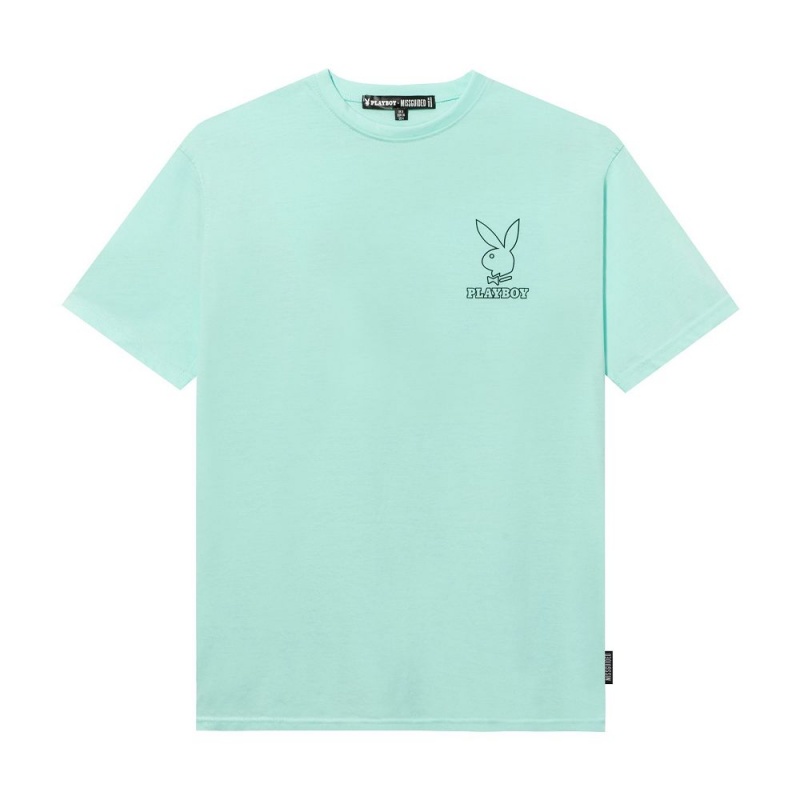 Mint Men's Playboy Logo Oversized T-shirts | PLBY-593232