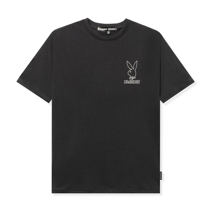 Mint Men\'s Playboy Logo Oversized T-shirts | PLBY-593232