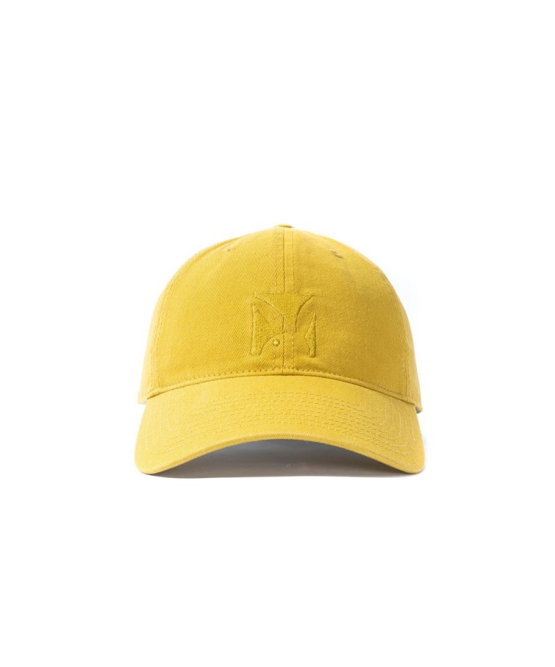 Mustard Women's Playboy Logo N950PB Adjustable Dad Hat Hats | PLBY-592636