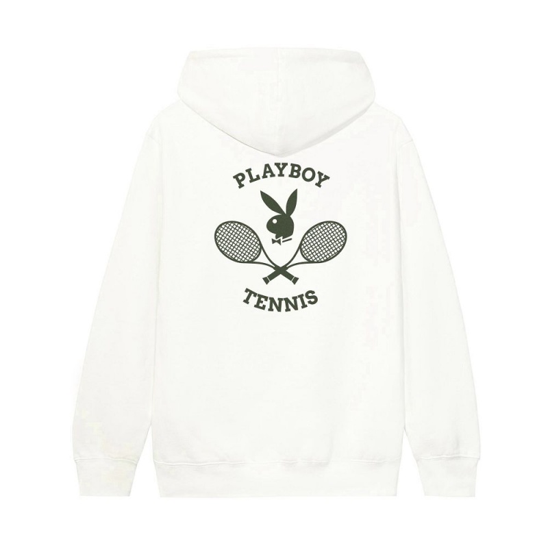 Off White Men\'s Playboy Tennis Club Hoodies | PLBY-593055