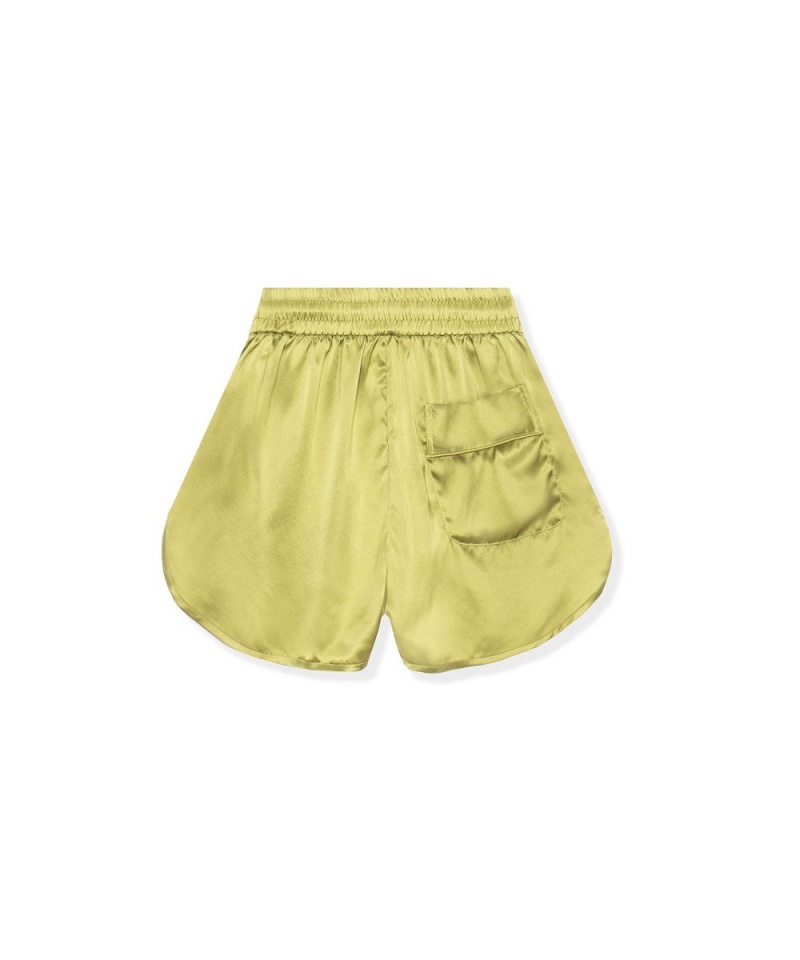 Olive Women's Playboy x FILA Ola Playsuit Shorts | PLBY-592761