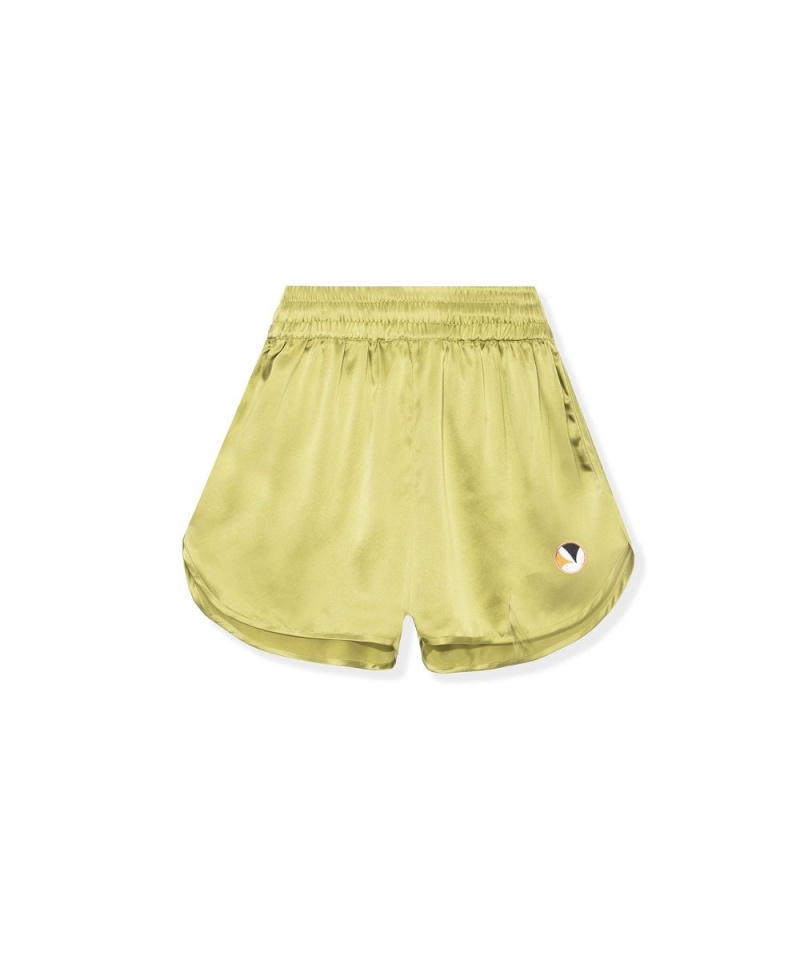 Olive Women\'s Playboy x FILA Ola Playsuit Shorts | PLBY-592761