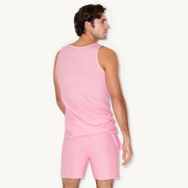 Pink / White Men's Playboy Playmate of the Year k Print T-shirts | PLBY-593180