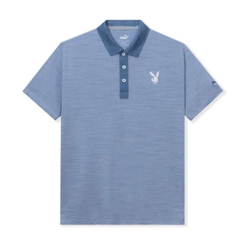 Red Men\'s Playboy Puma Golf Legend Polo T-shirts | PLBY-593251