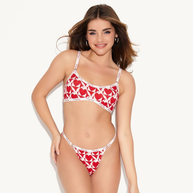 Rose Women's Playboy The Basics Scoop Bralette Bras | PLBY-592668